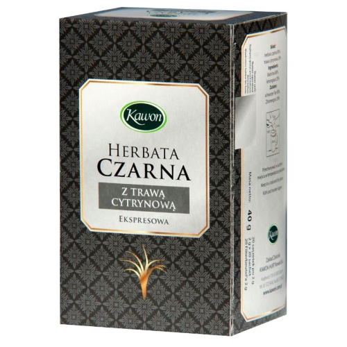 Herbata czarna z trawą cytrynową ekspresowa 20x2g.